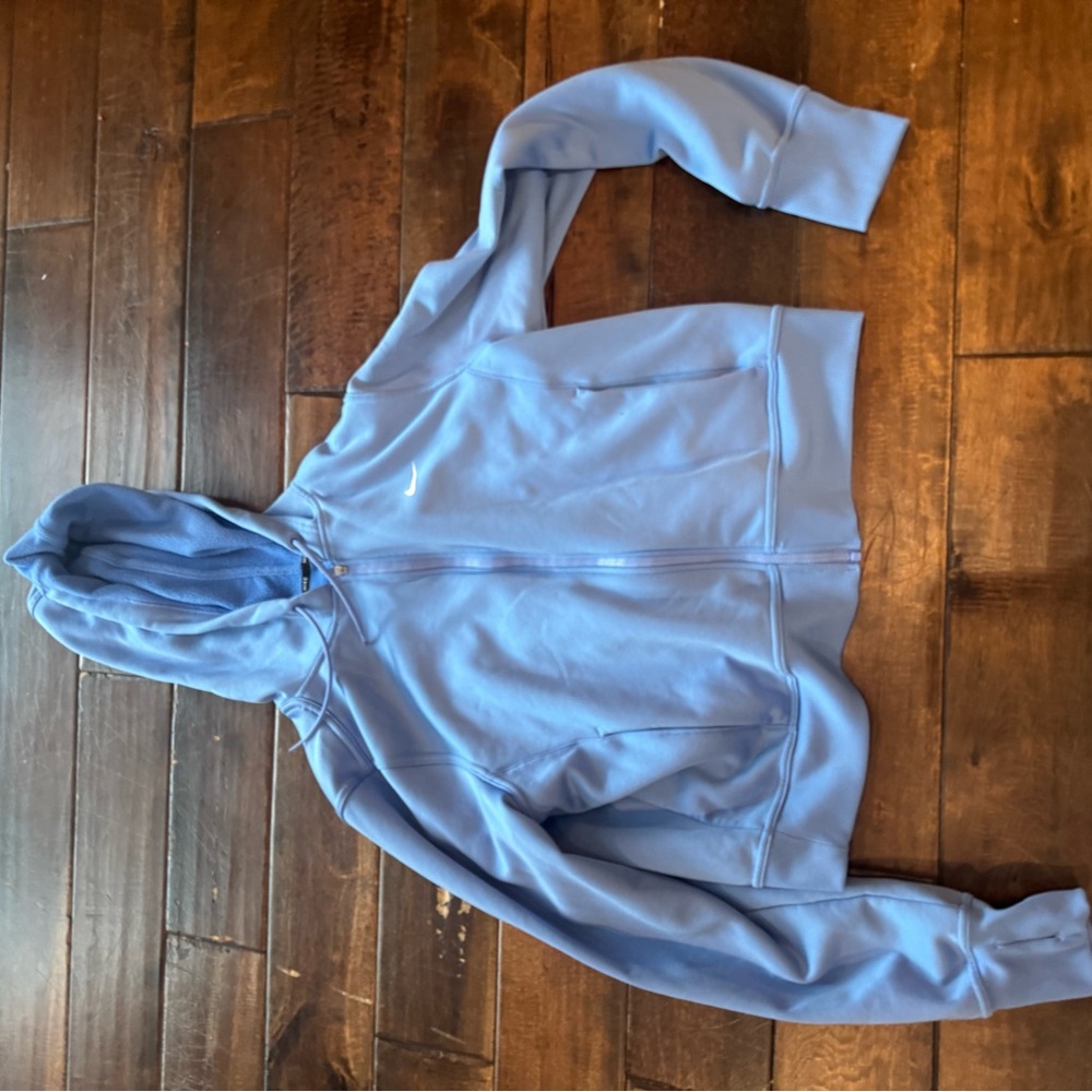 Blue Zip-Up Hoodie